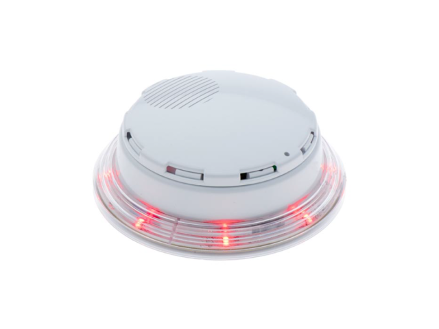  VSL White Platform Sounder Beacon Clear Lens